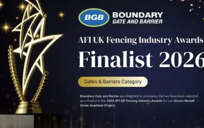Boundary Gate & Barrier Selected As 2026 AFI UK Fencing Awards Finalist